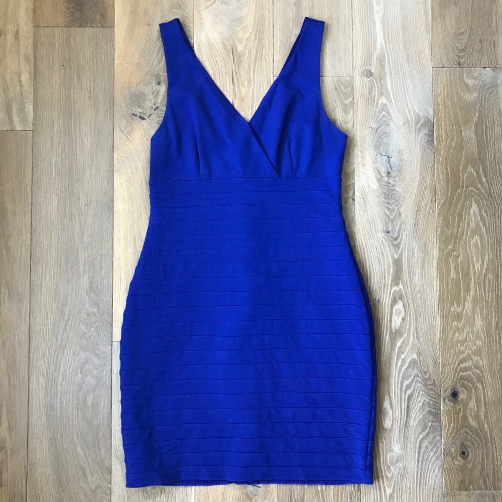 Express Blue Bodycon Dress